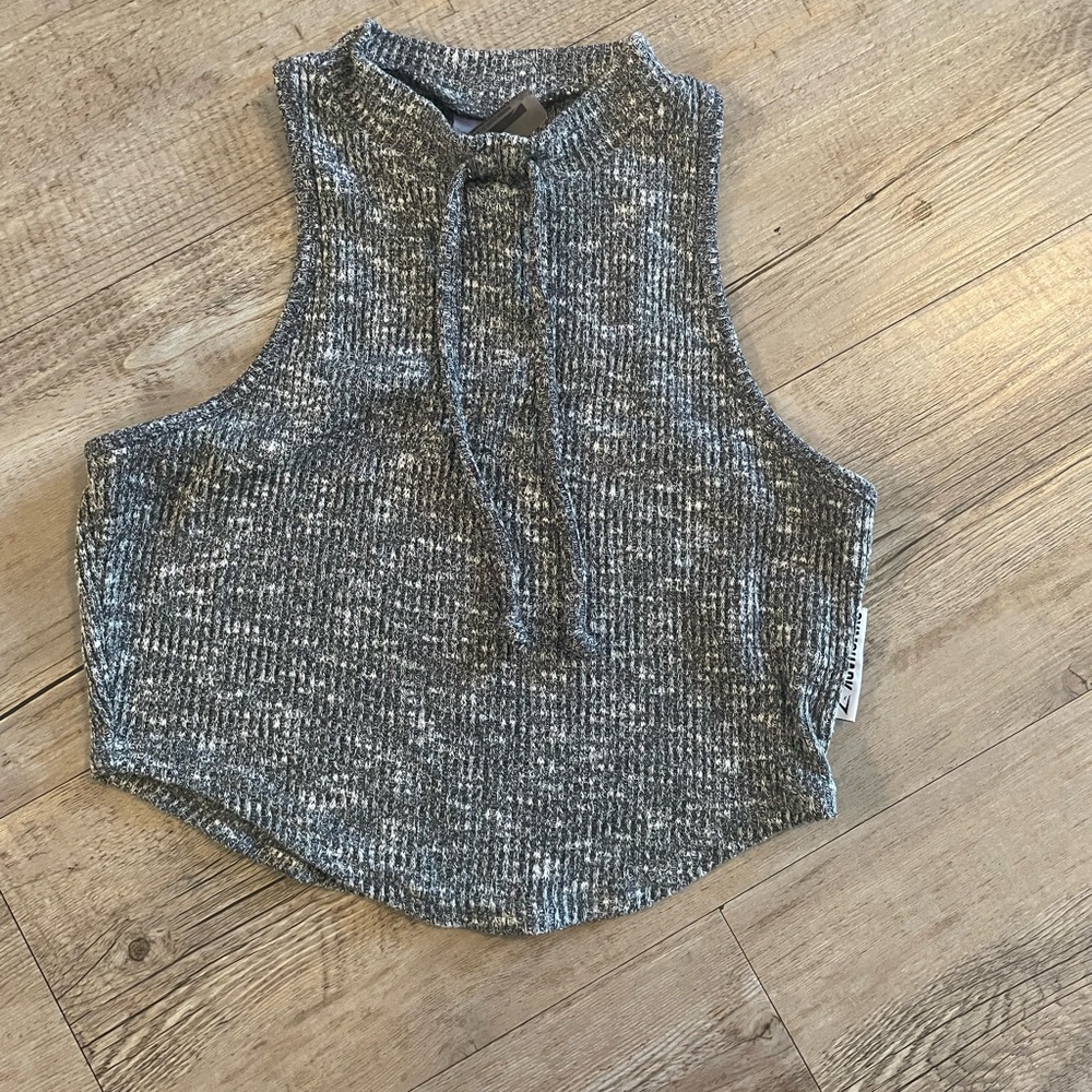 Gray Gymshark Sleeveless Knit Top